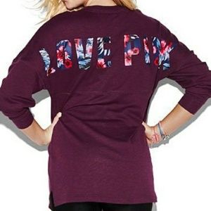 XSOLDX VS Maroon floral Crew Neck HTF